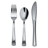 480 Piece Silver Full Cutlery Combo Set - Yom Tov Settings